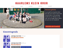 Tablet Screenshot of haarlemskleinkoor.nl